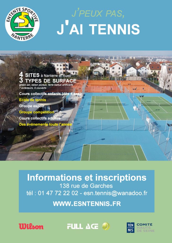 Cours de tennis enfant à Paris