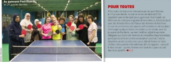 tennis de table journee internationale du sport feminin